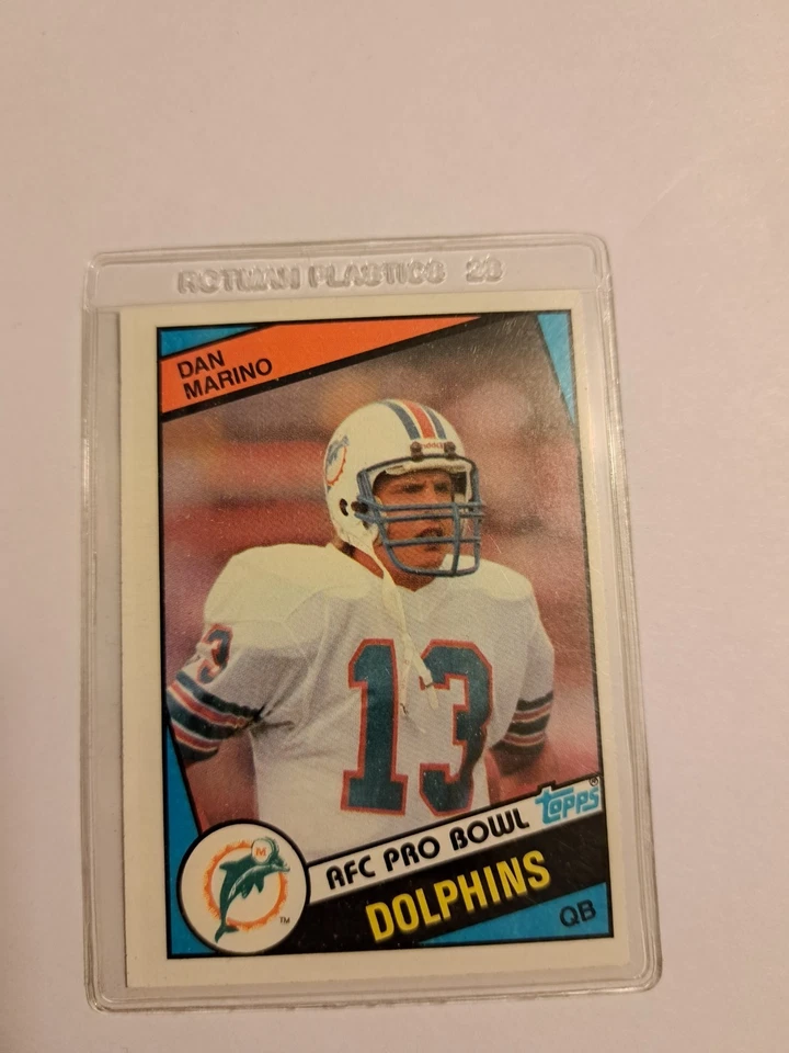 1984 Topps - Dan Marino #123 (RC) Miami Dolphins novato patio Foto 1 de 2