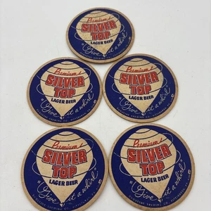 Silber Top & Duquesne Pilsner Bierdeckel Pittsburgh Werbung 5 Stück - Bild 1 von 11