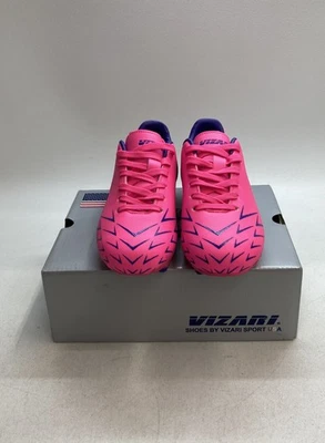 Botines de fútbol juveniles Vizari Ranger FG rosa púrpura DSWB talla 2 años Foto 1 de 4