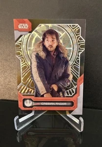 #'ed/50 🔥 CASSIAN ANDOR SSP 2024 Topps Star Wars High Tek Gold Diffractor Clear - Picture 1 of 2