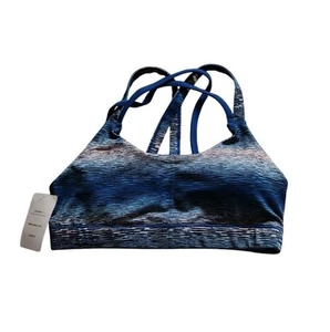 C9 Champion Women's Size Small Duo Dry Stretch Sports Bra Multicolor Blue NWT - Picture 1 of 11