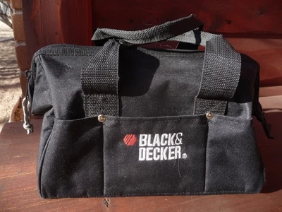 Black & Decker Embroidered Zip Canvas Bag Tool Storage - Image 1 of 3