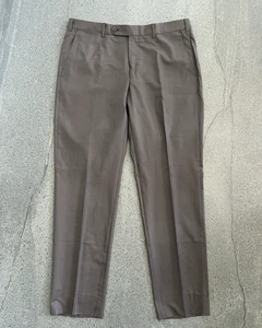 Ermenegildo Zegna men's pants brown wool pants Classic fit Sz 52 R 36x32 - Picture 1 of 9