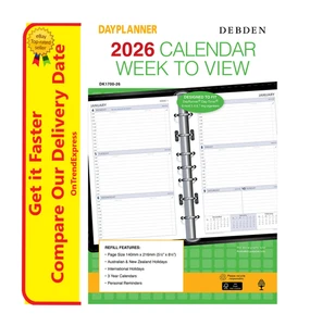 2026 Diary Refill Debden DayPlanner Desk Week to View DK1700 - Picture 1 of 5