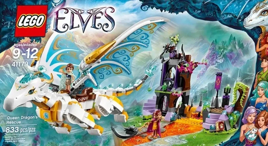 LEGO ELVES - Queen Dragon's Rescue (41179) - NOVO e aposentado, SEM CAIXA - Imagem 1 de 4