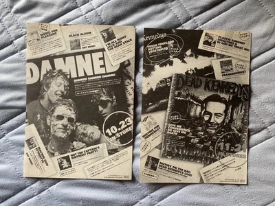 The DAMNED Dead Kennedys 2003 Imperial Records Japan mini-poster Neat Neat Neat! - Image 1 of 3