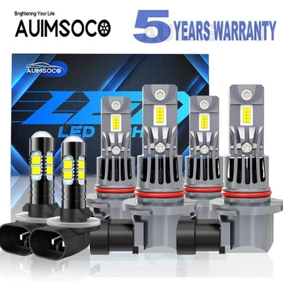 For Cadillac Seville 1992 1993 1994 1995 1996 1997 LED Headlight Fog Light Bulbs - Image 1 of 4
