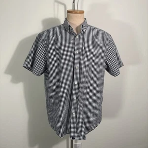 Untuckit Men’s Short Sleeve Button Down Shirt Size 2XL XXL Gingham Check - Picture 1 of 9