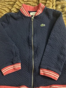 LACOSTE CHILD SPORT JACKET BLUE SIZE 5 ZIP CREW - Picture 1 of 6