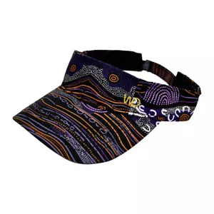 Warrina Designs Visera Sandy Creek Sombrero Hombres Mujeres Arte Aborigen Australiano - Imagen 1 de 5