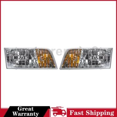 For 1998~2011 Ford Crown Victoria TYC Left Right Headlight Assembly - Image 1 of 4