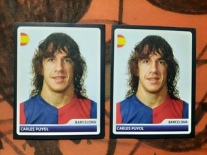 CARLES PUYOL 2006-07 Panini Uefa Champions League Album Stickers LOT 2 #9