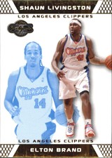 2007-08 Topps Co-Signers Gold Blue Card #8A Elton Brand/Shaun Livingston/89