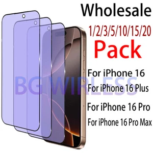 WholeSale For iPhone 16 Pro Max/16/16Plus/ Pro Anti Blue Light Screen Protector - Picture 1 of 14