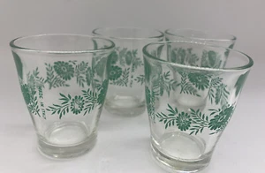 MCM Stampi Francolini Shot vasos verde floral Italia conjunto de 4 (t) - Imagen 1 de 4
