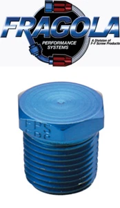 Fragola 493304 1/2 NPT Aluminum Male Hex Pipe Plug Fitting IMCA USRA NHRA - Picture 1 of 1