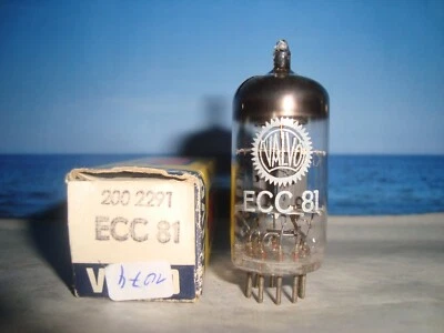 ECC81 ( 12AT7 6201 E81CC ) VALVO / MULLARD # CODE: VF3/B9C3 # NOS NIB (1074) - Bild 1 von 4