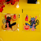 100 Pcs Halloween Candy Bags Party Favour Plastic Bag Cookies Biscuit Pack Bag