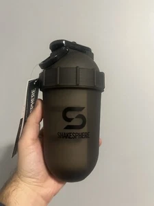 ShakeSphere Tumbler Protein Shaker Bottle and Smoothie cup 24oz, Black NEW - Picture 1 of 3
