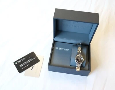 Reloj de cuarzo TAG Heuer Carrera para dama - WV1410 con esfera negra diamante Foto 1 de 4