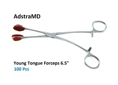 100 pinzas para incautar lengua joven instrumentos médicos quirúrgicos Foto 1 de 4