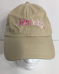 Nueva gorra de béisbol beige cherish ""Cinta rosa"" sombrero - Imagen 1 de 6