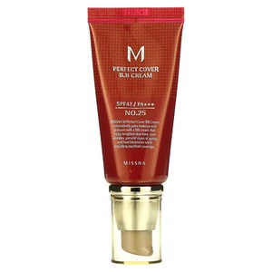 M Perfect Cover B.B Cream, SPF 42 PA+++, No. 25 Warm Beige, 1.7 oz (50 ml) - Picture 1 of 4