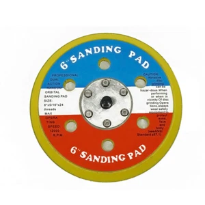 New 6" 150mm Dual Action Hook Loop DA Orbital Sander Sanding Backing Pad with 5/ - Picture 1 of 5
