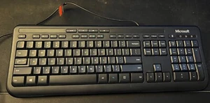 Microsoft Wired Keyboard 600 USB Gaming Slim Silent - Picture 1 of 1