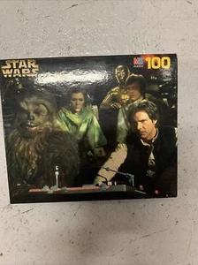 Star Wars MB Puzzle 100 Piece Luke, Han, Chewy,C3 Lucasfilm 12 1/2" x 15" 4880-4 - Picture 1 of 2