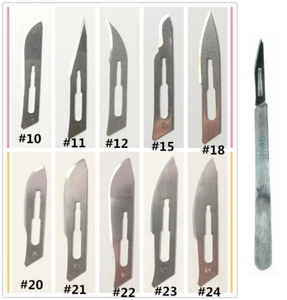 Dental Medical Disposable Sterile Surgical Scalpel Blades #10 - #24 Instruments - Picture 1 of 15