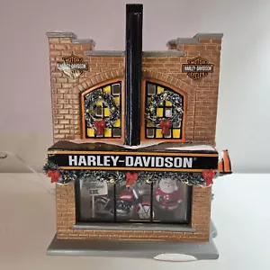 Motocicleta Santa Department Dept 56 Snow Village Harley Davidson 4020216 - Imagen 1 de 16
