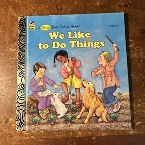 WE LIKE TO DO THINGS LITTLE GOLDEN BOOK A Print 1995 Walter Mason Ships Fast - Picture 1 of 5