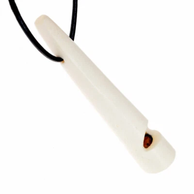 Mittelalterpfeife aus Knochen, Pfeife Mittelalte Knochenpfeife Signalpfeife LARP - Bild 1 von 3