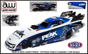 Auto World NHRA John Force Peak Funny Car 1:24 Scale Diecast Car From AW CP7570 - Picture 1 of 12