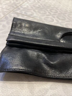 Bolsa de mão extra longa preta Patent Clarks  - Imagem 1 de 4