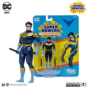 McFarlane DC Direct  Wv5  SUPER POWERS * 4" NIGHTWING (KNIGHTFALL) * MIP INSTK - Picture 1 of 3