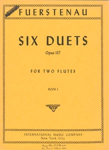 Six Easy Duets For Two Flutes Opus 137 Book 1 Songbook Fuerstenau IMC 2243 - Picture 1 of 6