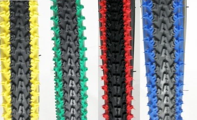 VEE RUBBER/ DURO 2PCS BICYCLE TIRES 26" X 2.10 VEE RUBBER 2-TONE COLORS MTB BMX CYCLING BIKE