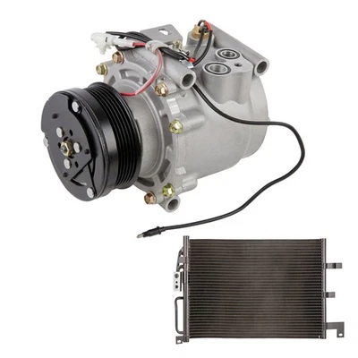 Compresor de aire acondicionado con condensador y secador de aire acondicionado para Saab 9-3 1999 2000 2001 2002 Foto 1 de 3