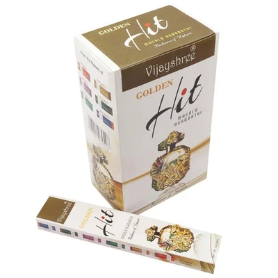 Palitos de incienso naturales Agarbatti Vijayshree Golden Hit 180 gramos envío rápido Foto 1 de 4