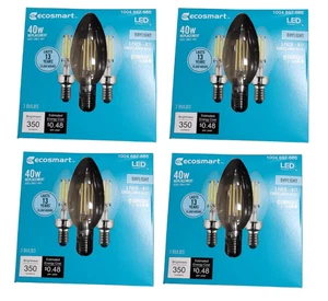 12-PACK Ecosmart 40-W B11 Candle Dimmable LED Bulb Daylight - Picture 1 of 2