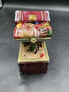Mr. Christmas 12-25 Spieluhr 2011- Santa Schlaftruhe animierte Weihnachtsdeko. - Bild 1 von 13