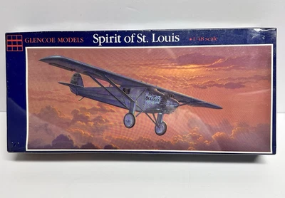 Kit Modelo Plástico Escala 1:48 Glencoe Models Spirit Of St. Louis Nº 03101 Precintado Foto 1 de 4