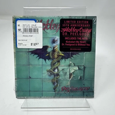MOTLEY CRUE Dr. Feelgood 35th Anniversary Ltd. Ed. CD w/ LENTICULAR Art Card NEW Foto 1 de 2