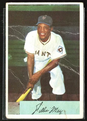 Willie Mays 1954 Bowman B #89 New York Giants Foto 1 de 3