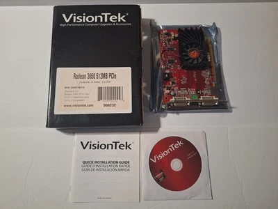 ATI VisionTek Radeon HD 3650 512MB DDR2 PCI-E 2.0 2x DVI + S-Video out - Image 1 of 4