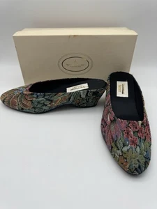 Victoria's Secret De Colección Años 80 Essex Floral Tapiz Mulas Zapatos Zapatillas 9-10 con Caja - Imagen 1 de 8