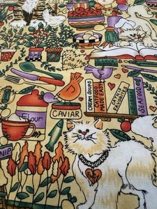 HECHO A MANO 70" Mantel Redondo Espíritu Libre Rachel Hauer "Cuentos de Gatos" Gatitos Gatos - Imagen 1 de 7
