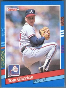 1991 Donruss Atlanta Braves Tom Glavine #132b - Foto 1 di 2